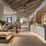 A premium editorial visualization of modern grocery retail, highlighting the rise of sophisticated private label brands through elegant merchandising, minimalist packaging, and contemporary retail design.