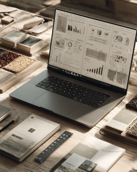 A premium editorial scene illustrating how consumer intelligence, purchasing behavior, and market insights drive strategic decision-making across the modern food industry.